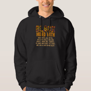 Black Mixed With Shea Butter Melanin Afro American Hoodie