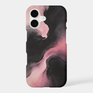 black mixture of colours with pink