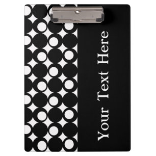 Black Mod Ball Design with custom text Clipboard