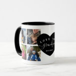 Black Modern Best Grandpa Ever Photo Custom Mug<br><div class="desc">Black Modern Best Grandpa Ever Photo Custom</div>
