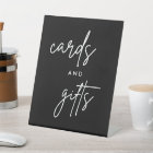 Black Modern Cards and Gifts Wedding Table