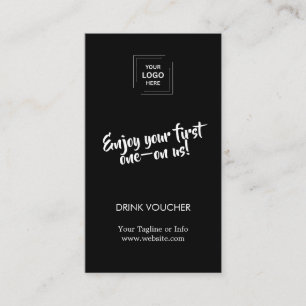 Black Modern Corporate Event Branding Design Business Card