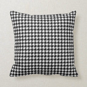 Black Modern Houndstooth at Emporiomoffa Cushion