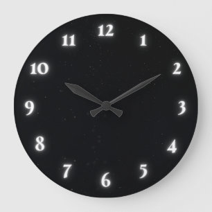 Black modern  large clock