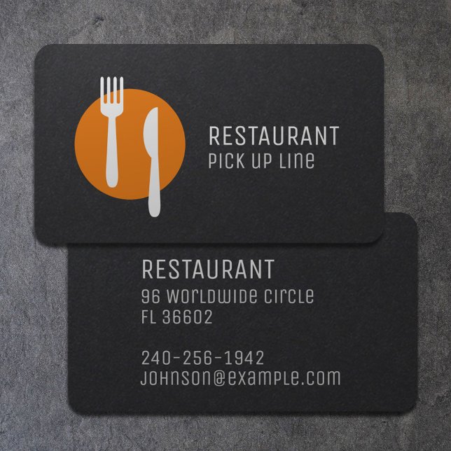   Black Modern Minimal Logo Sushi Asian Restaurant Business Card (Creator Uploaded)