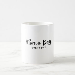 Black Modern Mum's Day Every Day Mug