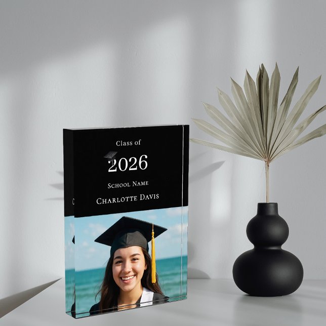Black modern photo Graduate Block (Creator Uploaded)