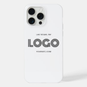 Black Modern Rectangular Logo iPhone 15 Pro Max Case