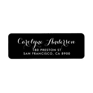 Black Modern Script Typography