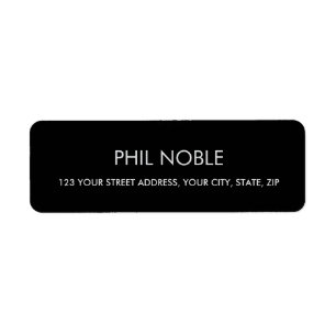 Black modern simple professional name monogram