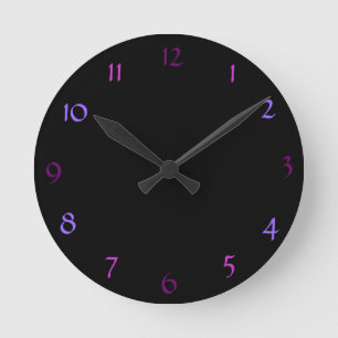 Black Modern Wall Clock