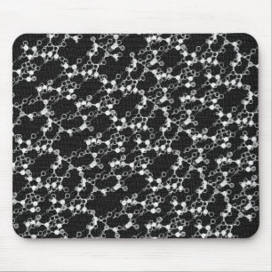 Black Molecule Mousepad