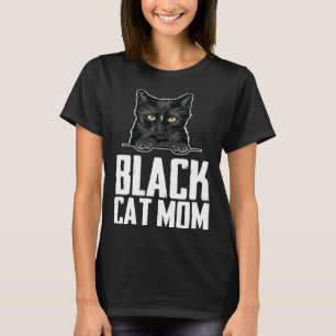 Black mom Black kitten Blacks 2 T-Shirt