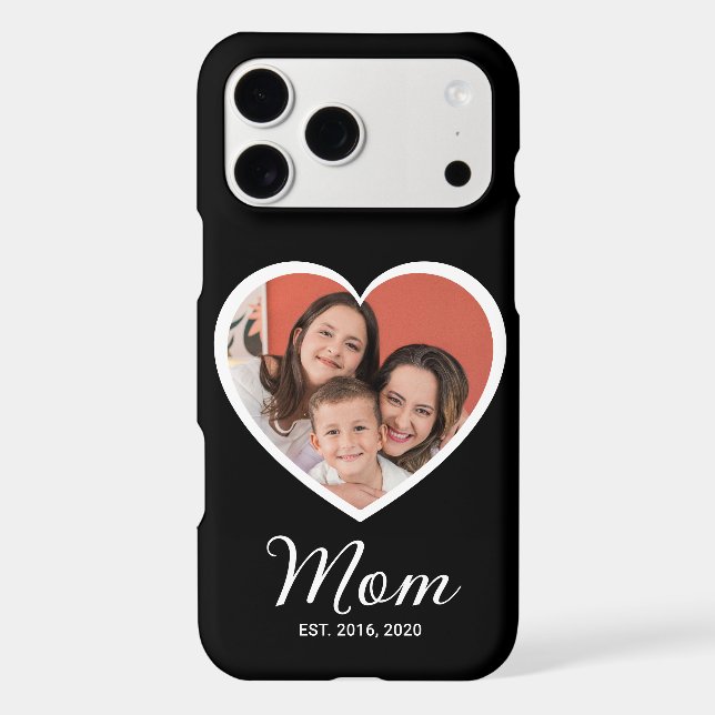 Black Mom Established Script Photo Case-Mate (Back)
