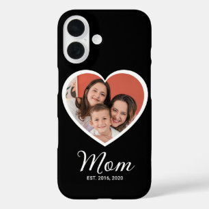 Black Mom Established Script Photo Case-Mate iPhone 16 Case