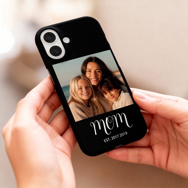 Black Mom Established Script Photo Case-Mate iPhone Case (Creator Uploaded)