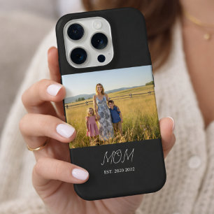 Black Mom Established Script Photo Case-Mate iPhone 15 Pro Case