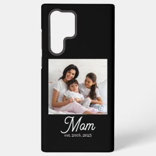 Black Mom Established Script Samsung Galaxy Case