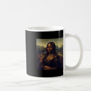 Black Mona Lisa African American Black History Mon Coffee Mug