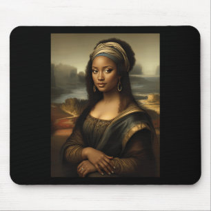 Black Mona Lisa African American Black History Mon Mouse Mat