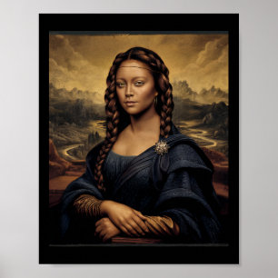 Black Mona Lisa Black History African Queen  Poster