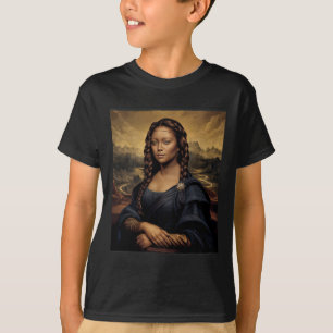 Black Mona Lisa Black History African Queen T-Shirt
