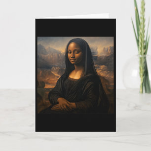 Black Mona Lisa Black History Month Juneteenth Card
