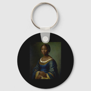 Black Mona Lisa Black History Month Woman Black He Key Ring