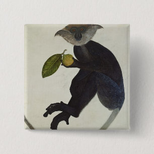 Black Monkey 15 Cm Square Badge
