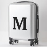 Black Monogram Initials Name Custom Colour Elegant<br><div class="desc">Printed with monogram initial (which you can edit,  change and personalise) in bold font. Design available in all sizes,  just choose the right size that you need.</div>