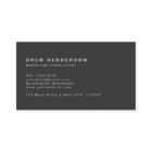 Black Monogram Minimalist Modern Professional