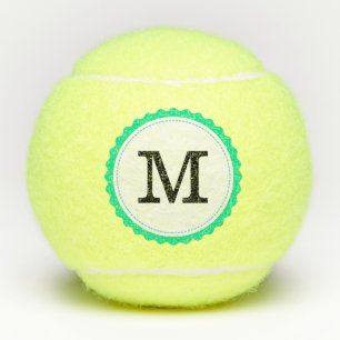 Black Monogram Professional Modern #11 Tennis Balls
