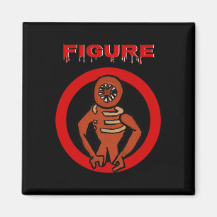 Black Monster Horror Game Doors Halloween Custome  Magnet