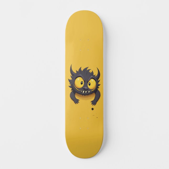 black monster skateboard (Front)