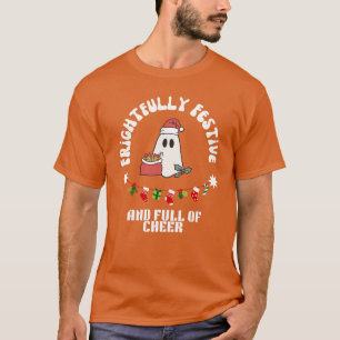 black monster terror Frightfully Festive T-Shirt