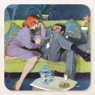 Black Monte's Last Raid Square Paper Coaster