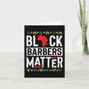 Black Month Barbers Problem History African Women Card