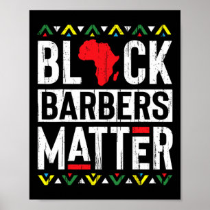 Black Month Barbers Problem History African Women  Poster