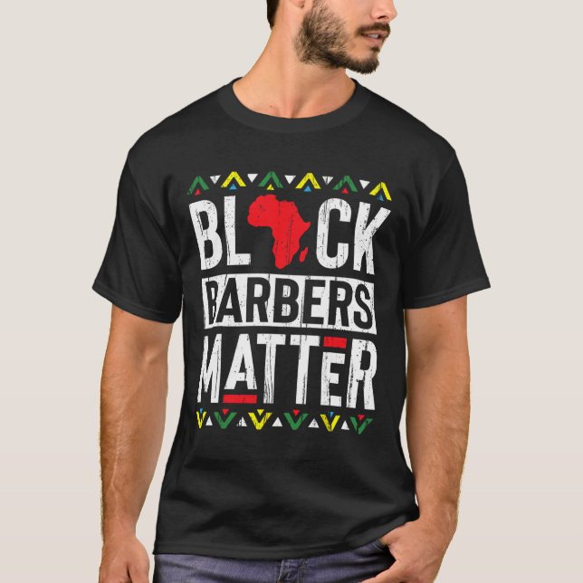 Black Month Barbers Problem History African Women  T-Shirt (Front)
