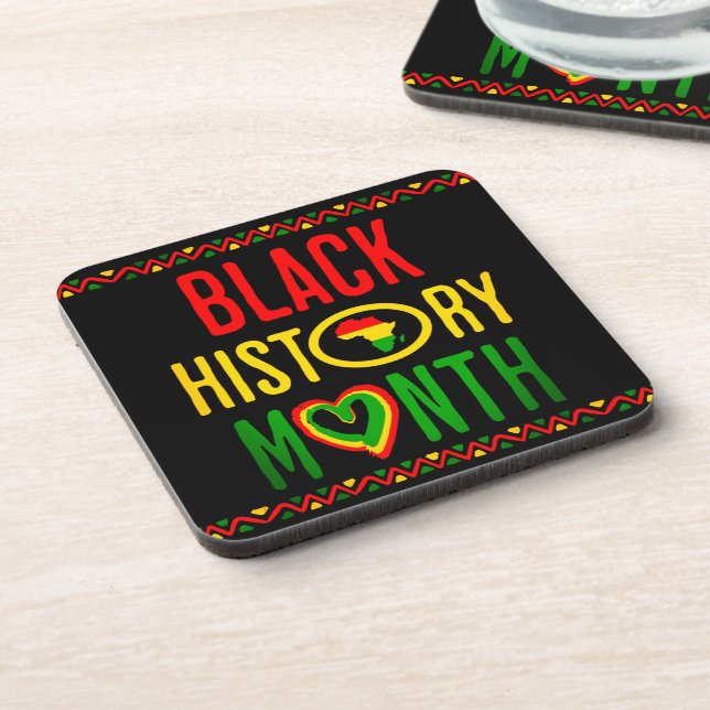 Black Month, Juneteenth, Black History Month Coaster (Left Side)