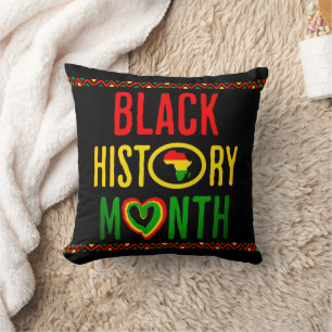 Black Month, Juneteenth, Black History Month Cushion