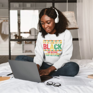 Black Month Typography  Sweatshirt