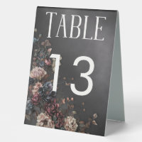 Black Moody Gothic Flowers & Mist Wedding
