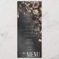 Black Moody Gothic Flowers & Mist Wedding