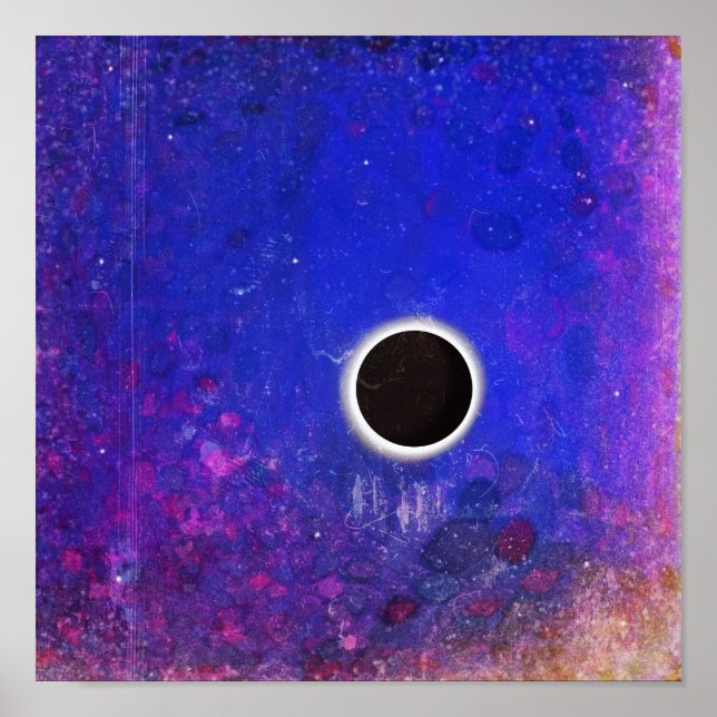 Black Moon Night – Moody Digital Art Print (Front)