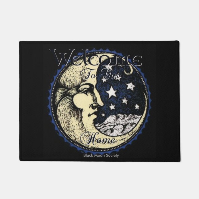 Black Moon Society Doormat (Front)