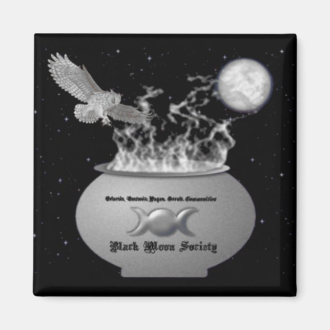 Black Moon Society Magnet (Front)