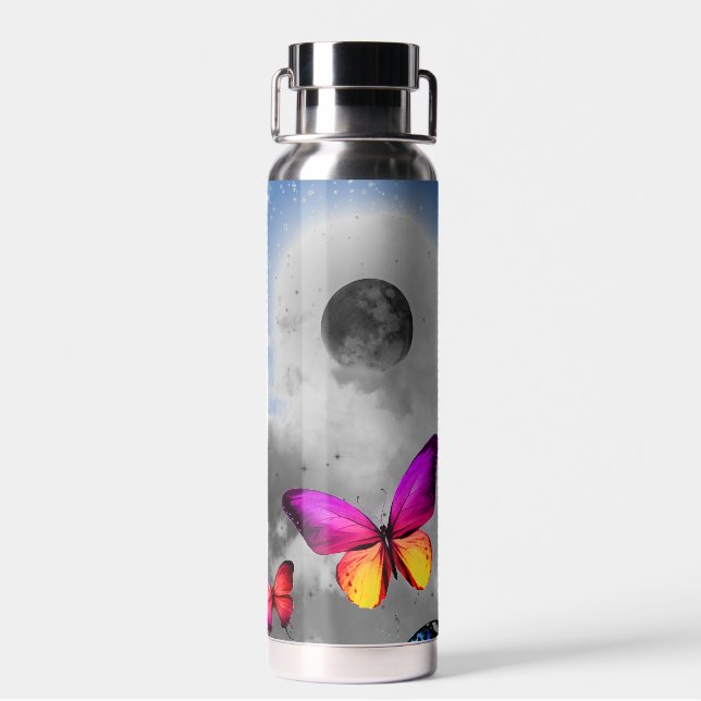 BLACK MOON THOR INSULATED BOTTLE WITH CUSTOM NAME (Back)
