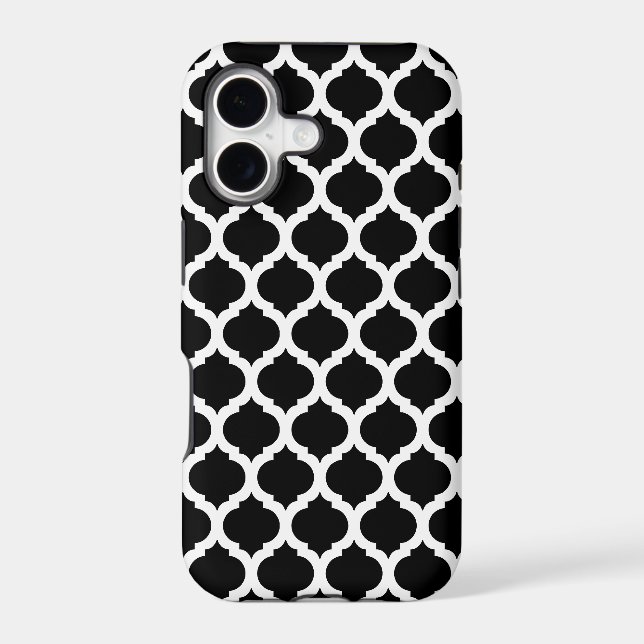Black Moroccan Pattern iPhone 5 Case (Back)