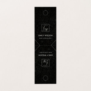 Black Mosaic Hanging Bracelet Necklace Display Business Card